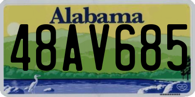 AL license plate 48AV685