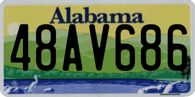 AL license plate 48AV686
