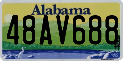 AL license plate 48AV688