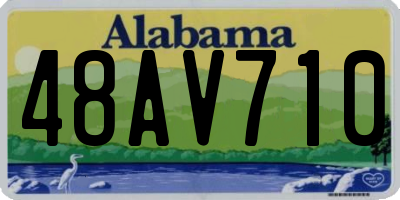 AL license plate 48AV710