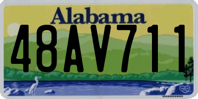 AL license plate 48AV711