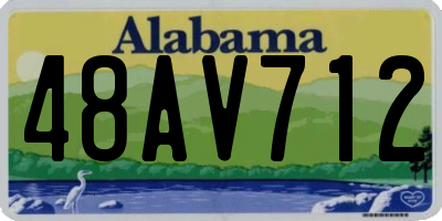 AL license plate 48AV712