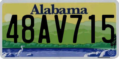 AL license plate 48AV715