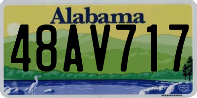 AL license plate 48AV717