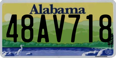AL license plate 48AV718