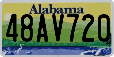 AL license plate 48AV720