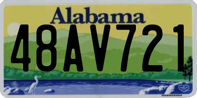 AL license plate 48AV721