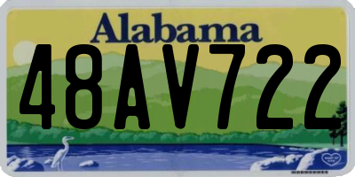 AL license plate 48AV722