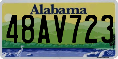 AL license plate 48AV723