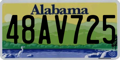 AL license plate 48AV725