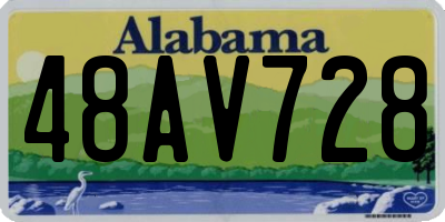 AL license plate 48AV728