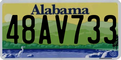 AL license plate 48AV733