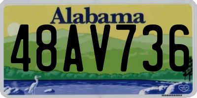 AL license plate 48AV736
