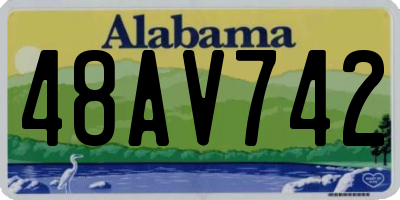 AL license plate 48AV742