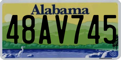 AL license plate 48AV745