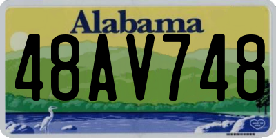 AL license plate 48AV748