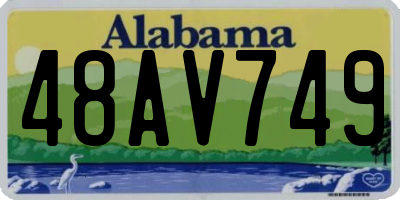 AL license plate 48AV749