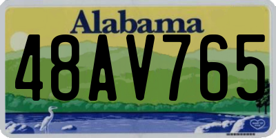 AL license plate 48AV765