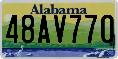 AL license plate 48AV770