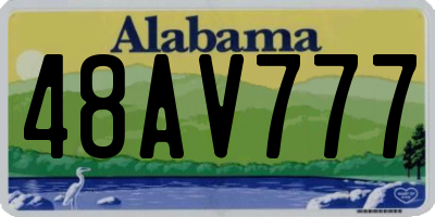 AL license plate 48AV777