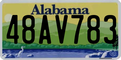 AL license plate 48AV783