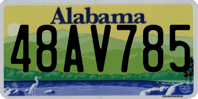 AL license plate 48AV785