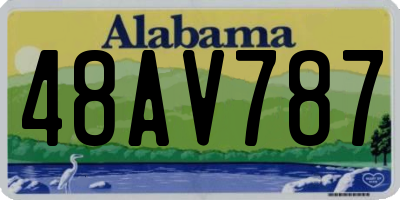 AL license plate 48AV787