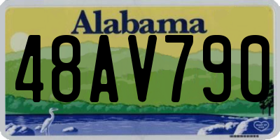 AL license plate 48AV790