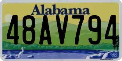 AL license plate 48AV794