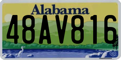 AL license plate 48AV816
