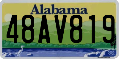 AL license plate 48AV819