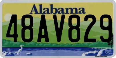 AL license plate 48AV829