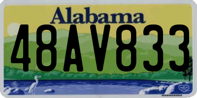 AL license plate 48AV833
