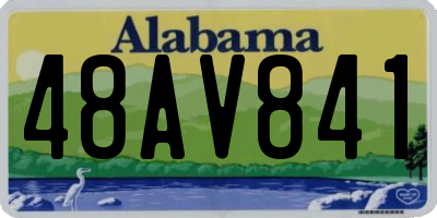 AL license plate 48AV841