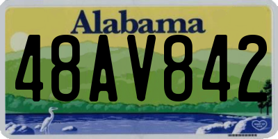 AL license plate 48AV842