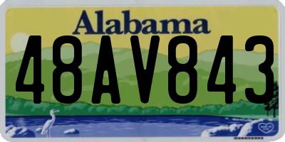 AL license plate 48AV843