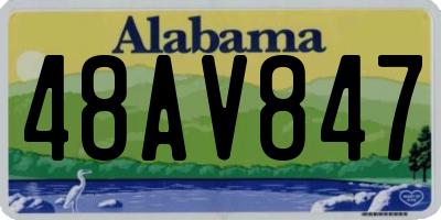 AL license plate 48AV847