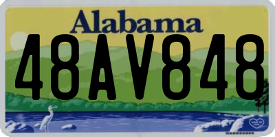 AL license plate 48AV848