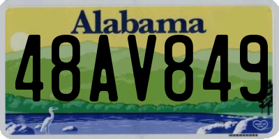 AL license plate 48AV849
