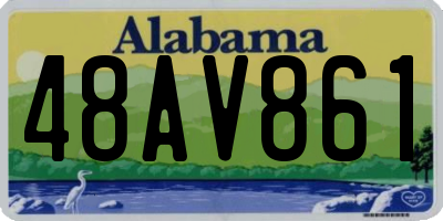 AL license plate 48AV861