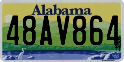 AL license plate 48AV864