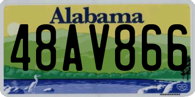 AL license plate 48AV866