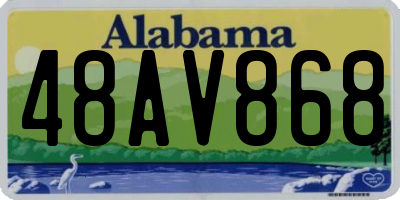 AL license plate 48AV868