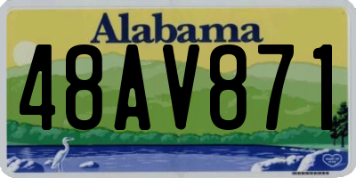 AL license plate 48AV871