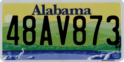 AL license plate 48AV873