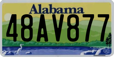 AL license plate 48AV877
