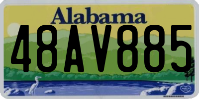 AL license plate 48AV885