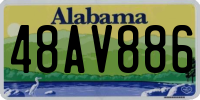 AL license plate 48AV886