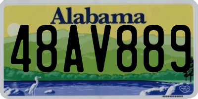 AL license plate 48AV889