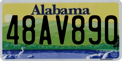 AL license plate 48AV890